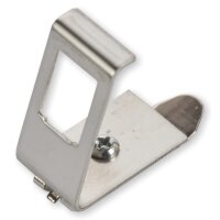 Hutschienenadapter 1 Port f&uuml;r Keystone Edelstahl