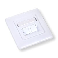 Keystone Leerdose f&uuml;r 2 Module Unterputz reinwei&szlig;