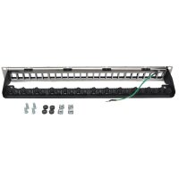 Keystone 24 Port Leerpanel 1HE 19" Koscom