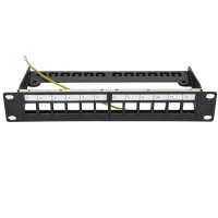 Keystone 12 Port Leerpanel 1HE 10"