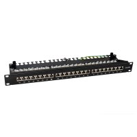 Koscom Patchpanel 19" 1HE CAT6A 24-fach Schwarz