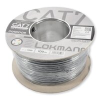 B-WARE Netzwerkkabel Outdoor Simplex CAT7 100m
