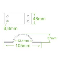 Mastschelle Koscom f&uuml;r Rohre