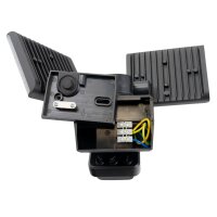 LED Flutlichtstrahler 2x15W mit Bewegungsmelder, schwenkbar