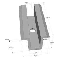 Mittelklemme Solarpanel ZSS70AL