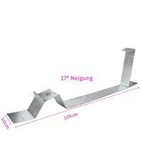Flachdachhalter-Erweiterung 17&deg; f&uuml;r +1 PV-Panel,