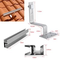 Dachmontageset f&uuml;r 2 PV Module