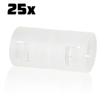 Rohrmuffe RM25, f&uuml;r M25, transparent VE: 25 St&uuml;ck