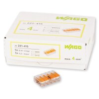 WAGO Klemme 5polig 4mm&sup2; Compact  25 Stck (221-415)