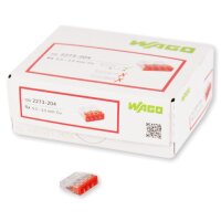 WAGO Klemme 4polig bis 2,5mm&sup2; 100 Stck (2273-204)
