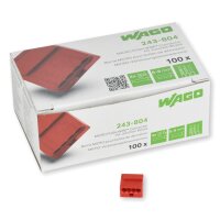 WAGO Klemme Micro 4polig 100 Stck (243-804) rot
