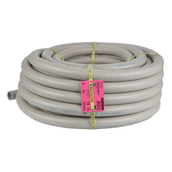 Wellrohr Beton flex M40 grau 25m, Fr&auml;nkische