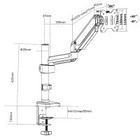 Summit MSE03 Monitorhalterung Single Extended